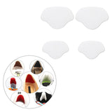 Maxbell 4xShoe Heel Pad Insoles Heel Repair Heel Stick for Men & Women High Heels white