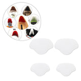 Maxbell 5xShoe Heel Pad Insoles Heel Repair Heel Stick for Men & Women High Heels white