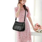 Maxbell 2x Ladies Cross Body Bag PU Leather Messenger Shoulder Handbag Long Strap