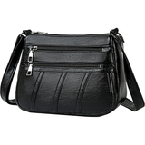 Maxbell 2x Ladies Cross Body Bag PU Leather Messenger Shoulder Handbag Long Strap