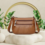 Maxbell 2x Ladies Cross Body Bag PU Leather Messenger Shoulder Handbag Long Strap
