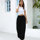 Maxbell Maxbell Women Loose Fit Trousers Sweatpants Joggers Bottoms  Thick black S
