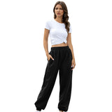 Maxbell Maxbell Women Loose Fit Trousers Sweatpants Joggers Bottoms  Thick black S
