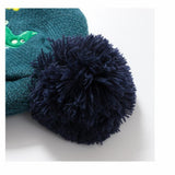 Maxbell Children Hat Cartoon Thick Knitting Wool with Pom for Winter Boys Girls Kids