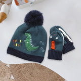 Maxbell Children Hat Cartoon Thick Knitting Wool with Pom for Winter Boys Girls Kids