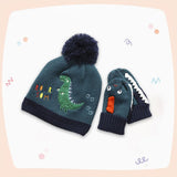 Maxbell Children Hat Cartoon Thick Knitting Wool with Pom for Winter Boys Girls Kids