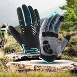Maxbell Maxbell Bicycle Gloves Breathable Bike Sports Riding Equipment Mittens Blue L