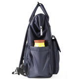 Maxbell Folded Mommy Baby Diaper Bag Travel Sleep Portable Backpack Changing Station Dark Blue Bear