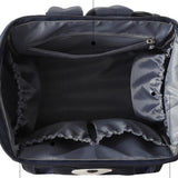 Maxbell Folded Mommy Baby Diaper Bag Travel Sleep Portable Backpack Changing Station Dark Blue Bear