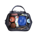 Maxbell Folded Mommy Baby Diaper Bag Travel Sleep Portable Backpack Changing Station Dark Blue Bear