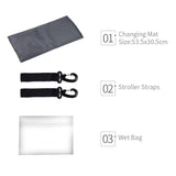 Maxbell Folded Mommy Baby Diaper Bag Travel Sleep Portable Backpack Changing Station Dark Blue Bear