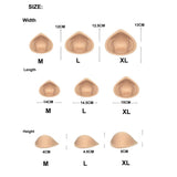 Maxbell 2 Pairs Bar Sponge Pad Insert Bra Cup Boobs Lifter for Swimsuit Bikini L