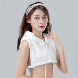 Maxbell 4xWomen False Collar Clothes Cotton Fake Collar with Hat for Winter Autumn White