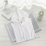 Maxbell 4xWomen False Collar Clothes Cotton Fake Collar with Hat for Winter Autumn White