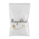 Maxbell 6xMens Tie Tack Pins Collar Pin Brooch Lapel Pin for Valentine'S Day Gift gold