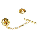 Maxbell 6xMens Tie Tack Pins Collar Pin Brooch Lapel Pin for Valentine'S Day Gift gold