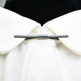 Maxbell 3xMetal Shirt Collar Clip Tie Collar Bar Pin for Unisex Scarf Necktie black