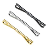 Maxbell 6xMetal Shirt Collar Clip Tie Collar Bar Pin for Unisex Scarf Necktie black