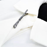 Maxbell Metal Shirt Collar Clip Tie Collar Bar Pin for Unisex Scarf Necktie black