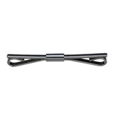 Maxbell 4xMetal Shirt Collar Clip Tie Collar Bar Pin for Unisex Scarf Necktie black