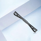 Maxbell Metal Shirt Collar Clip Tie Collar Bar Pin for Unisex Scarf Necktie black