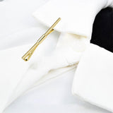 Maxbell Metal Shirt Collar Clip Tie Collar Bar Pin for Unisex Scarf Necktie golden