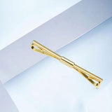 Maxbell Metal Shirt Collar Clip Tie Collar Bar Pin for Unisex Scarf Necktie golden