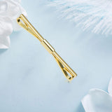 Maxbell Metal Shirt Collar Clip Tie Collar Bar Pin for Unisex Scarf Necktie golden