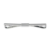 Maxbell Metal Shirt Collar Clip Tie Collar Bar Pin for Unisex Scarf Necktie silver