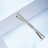Maxbell Metal Shirt Collar Clip Tie Collar Bar Pin for Unisex Scarf Necktie silver