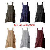 Maxbell 2x Soft Linen Apron with Pockets Kitchen Bib Pinny for BBQ Baking Women