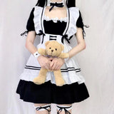 Maxbell 2xMaid Costume Maid Dresses Classic Sweet Lolita Japanese Anime Maid Outfit S