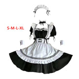 Maxbell 2xMaid Costume Maid Dresses Classic Sweet Lolita Japanese Anime Maid Outfit S