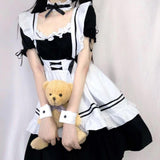 Maxbell 2xMaid Costume Maid Dresses Classic Sweet Lolita Japanese Anime Maid Outfit S