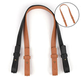 Maxbell 3xPU Leather Purse Handles DIY Shoulder Bag Replacement Straps Bag Belt Brown