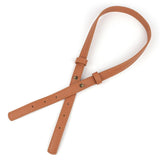 Maxbell 3xPU Leather Purse Handles DIY Shoulder Bag Replacement Straps Bag Belt Brown