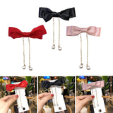 Maxbell Korean Style Bow Tassel Hair Clip Girls Hairpins Kids Baby Accessery Pink