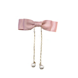 Maxbell Korean Style Bow Tassel Hair Clip Girls Hairpins Kids Baby Accessery Pink