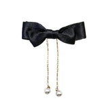 Maxbell Korean Style Bow Tassel Hair Clip Girls Hairpins Kids Baby Accessery Black