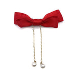 Maxbell Korean Style Bow Tassel Hair Clip Girls Hairpins Kids Baby Accessery Red