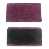 Maxbell 2xWomen Winter Beanie Hat Scarf Hat Knitted Gloves Fleece Lining Rose red