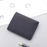 Maxbell 5xMen Canvas Wallet Short Money Bag Casual Style ID Card Bifold Black