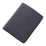 Maxbell 3xMen Canvas Wallet Short Money Bag Casual Style ID Card Bifold Black