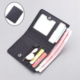 Maxbell 2xMen Canvas Wallet Short Money Bag Casual Style ID Card Bifold Black