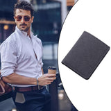 Maxbell 2xMen Canvas Wallet Short Money Bag Casual Style ID Card Bifold Black