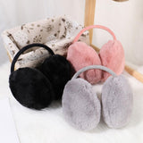 Maxbell Furry Ear Muffs Warmer Warm Earmuffs Headphone Winter Cold Weather Black