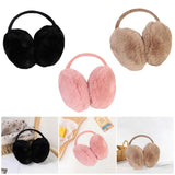 Maxbell Furry Ear Muffs Warmer Warm Earmuffs Headphone Winter Cold Weather Black