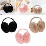 Maxbell Furry Ear Muffs Warmer Warm Earmuffs Headphone Winter Cold Weather Black