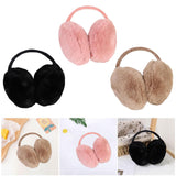 Maxbell Furry Ear Muffs Warmer Warm Earmuffs Headphone Winter Cold Weather Black