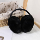 Maxbell Furry Ear Muffs Warmer Warm Earmuffs Headphone Winter Cold Weather Black